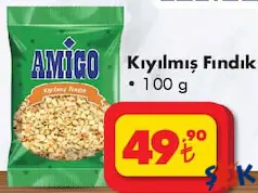 AMİGO KIYILMIŞ FINDIK 100 G